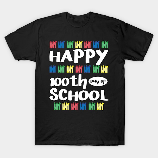 100th Day Of School Shirt Happy Funny Child Teacher Student T-Shirt by jkshirts